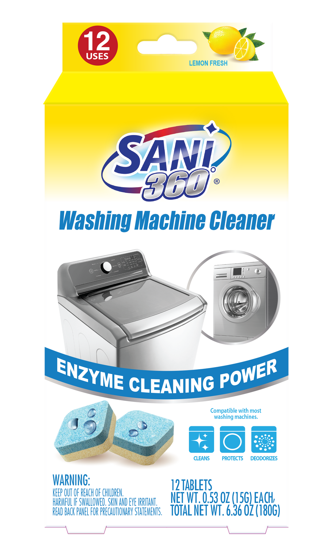 Sani 360°® Washing Machine Cleaner